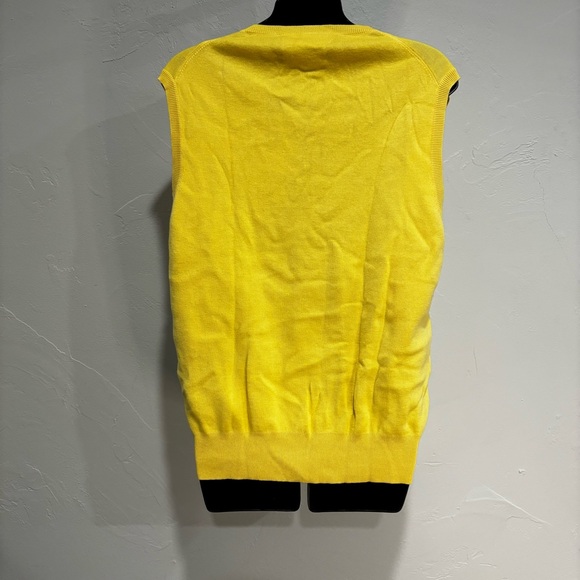 POLO Ralph Lauren V-Neck Sweater Cotton Yellow Size Small - Picture 2 of 5